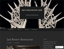 Tablet Screenshot of antlercarver.com